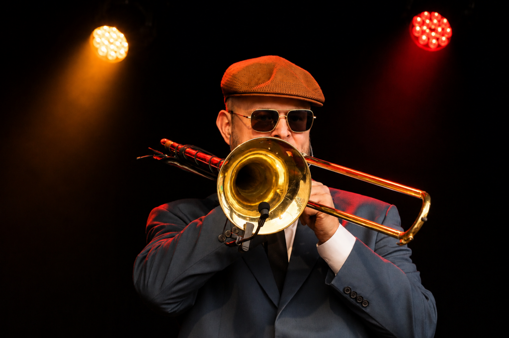 Trombone player Dutch Ska Band